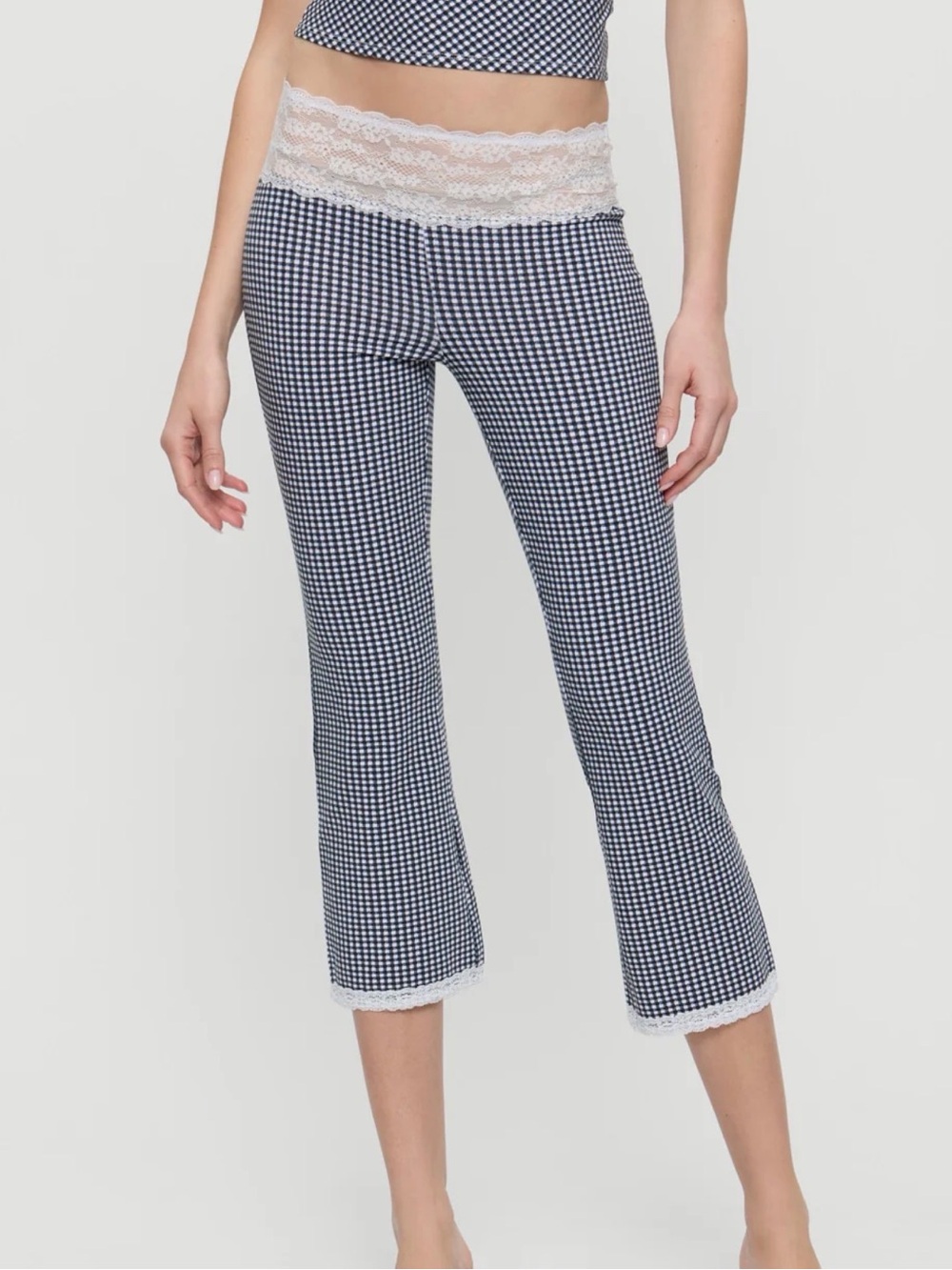 Frankie's Bikini Nikki Gingham Capri Pants - Midnight Wishes - Picture 6 of 7
